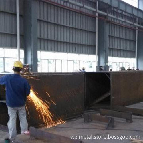 Box column steel structure, fully penetrated welding, competitive price, approved quality